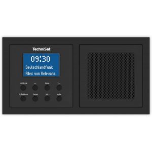 ASFASFq-DIGITRADIO UP 1 - DAB + Radio encastrable pour installation dans chaque boîtier d'encastrement double (DAB, FM, réception Bluetooth, LCD, dimmable, réveil, minuterie, 2 W RMS) noir - Neuf