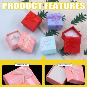 Kalanka-Lot De 32 Bo&icirc;tes Cadeaux En Carton Pour Bijoux, Petites Bo&icirc;tes &Agrave; Bijoux Color&eacute;es Pour Anniversaires, Mariages (4 X 4 X 2,7 Cm) - Neuf