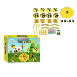 Jeu de soci&eacute;t&eacute; Clumsy Little Bumblebee - Jouet de p&ecirc;che pour enfants, puzzle mangeur de haricots, jeu familial multifonctionnel amusant pour les enfants rapidement-UN - Neuf