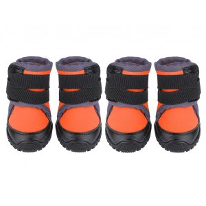 Hjlian Lot De 4 Chaussures Tendance Pour Chiots Et Grands Chiens, Antiderapantes, Ideales Pour Les Sports De Plein Air Et L'escalade (Orange, 70#) - Neuf