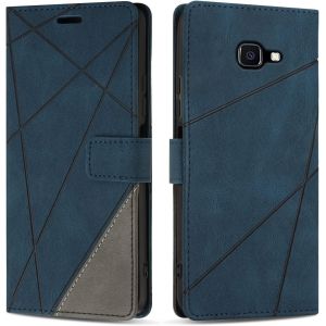 Kal-Etui Coque Pour Galaxy Xcover 4s, Protection Housse En Cuir Pu Portefeuille Livre Pour Galaxy Xcover 4s, Emplacements Cartes, Bleu - Neuf