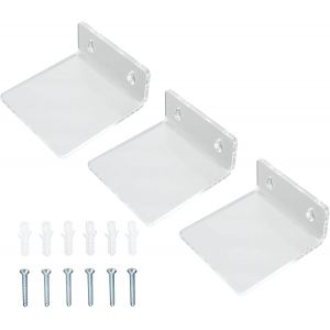 3Pcs Présentoir, Présentoir Acrylique Transparent Étagère Flottante Murale Étagère Murale de Stockage de Jouets Étagère Flottante pour Jouets à la Maison Poupées en Pot - Neuf