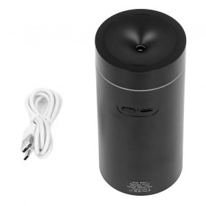 Diffuseur de voiture alimenté par USB automatique 2000mAh avec 7 couleurs lumières Humidificateur de voiture pour la conduite noire - Neuf