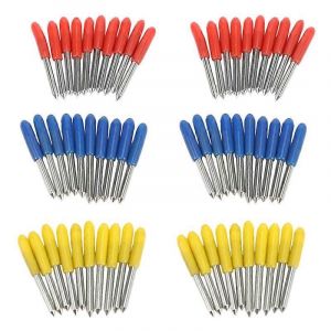 60Pcs 30 45 60 degrés Roland Cutting Plotter Cutter Knife Blades Offset - Neuf