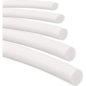 Kalanka-Bande D'étanchéité En Mousse De Silicone Dia 10mm X 2m Longue, Éponge Solide Ronde Bande Blanche Douce Et Durable Pour Bricolage Scellé Manchon De Carte En Mousse - Neuf