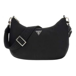 GUESS Sac &agrave; &eacute;paule noir pour femme - Bessey Hobo Shoulder Bag 293271 - Neuf