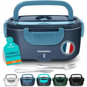 Tianyi-Gamelle Chauffante 80w Lunch Box Chauffante 1,5l Chauffe Plat Voiture 3 En 1 220v 24v 12v, Gamelle Chauffante Allume Cigare, Acier Inoxydable, Boite Chauffante Repas Pour Voyage Et Bureau - Neuf