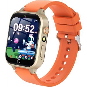 Montre Intelligente Enfants 26 Jeux - HD Cam&eacute;ra & Lecteur Vid&eacute;o, Musique MP3, Contr&ocirc;le Parental, 13 R&eacute;veil, Podom&egrave;tre, Smart Watches Gar&ccedil;ons 4-10 Ys - Neuf