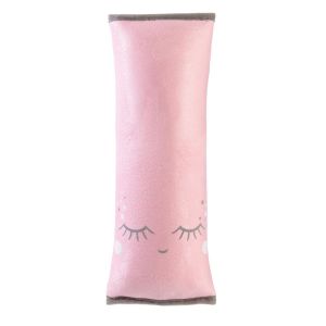 Promotion ! Coussin De Voiture Enfant 'tom Et Zo&eacute;' Rose (Ceinture) - 28x11 Cm - Neuf