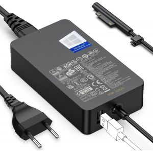 acdsgd-Chargeur Surface Pro,65W 15V 4A Microsoft Surface Alimentation pour Microsoft Surface Pro 3/4/5/6/7/7+/8/9/10/11/12, Surface Laptop 1/2/3/4/5/6/7, Surface Go 1/2/3/4 - Neuf