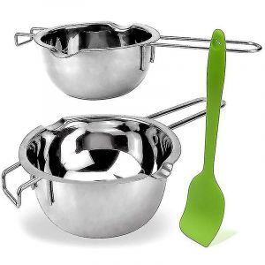 Creuset Double Chaudière Avec Spatule En Silicone Pour Beurre Pour Fromage Au Beurre (400ml Et 600 Ml) A-Yuhao - Neuf