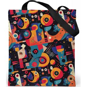 ERSHI-Tote Bag Femme - Tote Bag fermeture éclair et poche intérieure - Grand Sac Cabas en tissu avec extérieur en Velours et intér[1 - Neuf