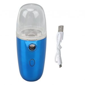 Vaporisateur Portable Pour Le Visage, Brumisateur Nano-Brouillard, Brumisateur Portable Pour Le Visage, Brumisateur Nano-Brouillard Frais Avec Reservoir D'eau De Grande Capacite De 30 Ml Pour Bijoux Hydratants Pour Le Visage, Bleu - Neuf