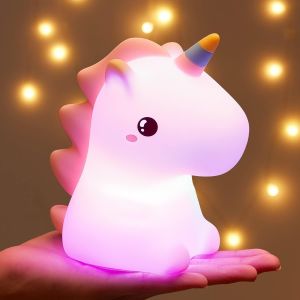 Veilleuse Enfant Licorne Fille Cadeau, 16 Couleurs Veilleuse Bébé N - Neuf