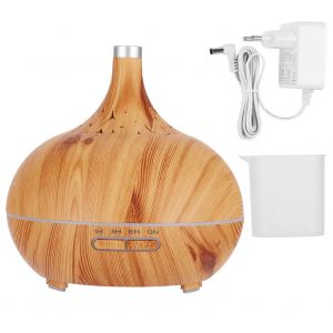 Diffuseur d'aromes 400 ml, brumisateur d'air, humidificateur de bureau a lumiere coloree, prise 110-240 V EU - Neuf