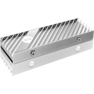 Dissipateur Thermique M.2 Ssd 2280, Dissipateur Thermique Double Face, Radiateur Ssd Haute Performance Pour Pc / Ps5 Pour Pcie Nvme M.2 Ssd Ou Sata M.2 Ssd- Argenté.[S259] - Neuf