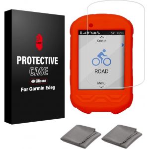 KAL-Cnc Coque De Protection En Silicone Pour Garmin Edge 530 830 130 1030 Film Protecteur D'&Eacute;cran En Verre Tremp&eacute; Pour Garmin Edge 530 830 130 1030 Film Anti-Rayures Haute D&eacute;finition Couverture Compl - Neuf