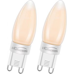 G9 Ampoule Led Dimmable 2200k Blanc Chaud 220-240v 4w 4 Filaments Led G9 Ampoule Domestique Équivalente À 40w Lampe Halogène Pour Intérieur Plafonnier À Suspension (2pcs)[Amp741654] - Neuf