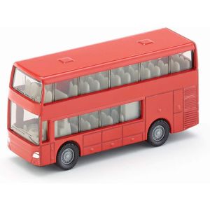 ERYI-1321, Bus À Impériale, Métal/Plastique, Rouge, Voiture Jouet Pour Enfants - Neuf