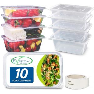LETNERNY-Contenant Alimentaire De 750Ml - Va Au Micro-Ondes, Au Congélateur Et Au Lave-Vaisselle - Paquet 10 - Neuf