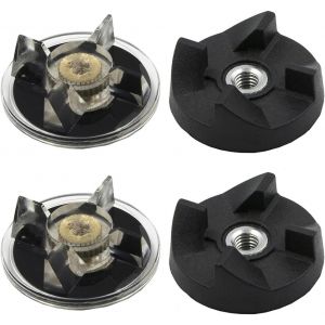 2 Pairs of Clutch Base and Blade for Magic Bullet MB1001 250W Mixer - Neuf