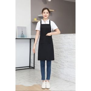 Tablier De Cuisine Noir Permis Avec 95cm Noir 1 Pi&egrave;ce Tablier R&eacute;glable Pour La Cuisine &Agrave; Domicile Tablier De Serveuse De Restaurant - Neuf