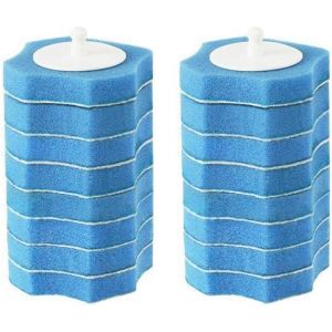 LORANKA-Lot de 16 t&ecirc;tes de rechange jetables pour brosse de toilette avec support pour syst&egrave;me de nettoyage de toilettes - Neuf