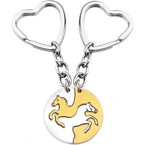 KAL-Lot De 2 Puzzle Cheval Porte-Clés Amoureux De L'Equitation Cadeaux Pour Amis Classmate Amoureux Souvenirs - Neuf
