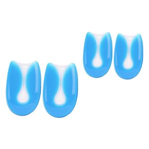 Silicone Ushaped Talonnettes 2 Paires L&eacute;ger Pied Coussins Pour Plantaire Secours Shockabsorbing Pour Chaussures De Sport - Neuf