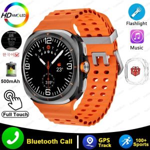 2025 Montre Cor&eacute;enne Ultra 7 Montre Intelligente 500mah Gps Piste Hommes Montre Ip68 Amoled 5.3 Bt Appel Sport Smartwatch Sk7 Pour Android Ios - Neuf
