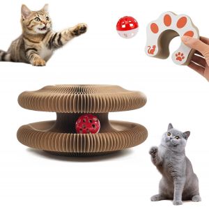 Kalanka-Griffoir Pour Chat, Cat Scratching Board, Magic Organ Cat Scratching Board, Planche &Agrave; Gratter Pour Chat Avec Clochettes, Pour Soin Naturel Des Griffes, Pour Chats De Petite Et Moyenne Taille - Neuf