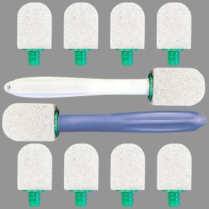 KAL-Pierre Ponce Toilette Nettoyage,5 Pi&egrave;ces Pierre Ponce Avec Poign&eacute;e Plastique,Pierre Ponce Wc,Brosse De Nettoyage En Pierre Ponce,Pour Nettoyer Les Toilettes,Les Cuisines,Les &Eacute;viers (F) - Neuf