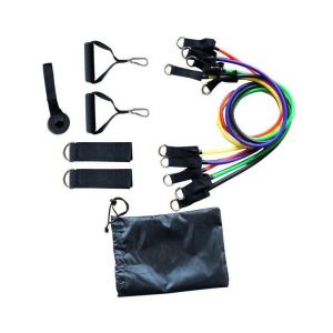 Ensemble De 11 Bandes De Résistance Premium Pour Entraînement À Domicile - Tubes Réglables Pour Musculation, Yoga Et Fitness Avec Accessoires - Neuf