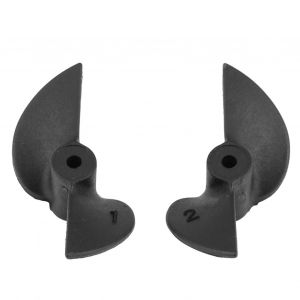 1 paire de pièces de bateau télécommandées, 2 pales CW CCW, jeu d'hélices de bateau RC en plastique pour arbre de 2mm - Neuf