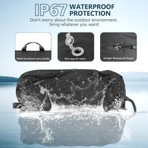 Guwh-Sacs À Vide Professionnels Pour Le Voyage Avec Pompe, Sacs De Compression Réutilisables Ip67 Pour Les Valises Et Les Sacs À Dos U2013 Compacts Et Durables-24l(1 Pièce + Pompe Filée) - Neuf