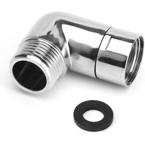 JGD-Adaptateur de Douchette &agrave; Main 90 Degr&eacute;s avec Joint D'&eacute;tanch&eacute;it&eacute;, 1/2 Pouce Adaptateur de Pomme de Douche &agrave; Effet Pluie, Coude en Cuivre pour Tuyaux de Douche, Filtres, Douches - Neuf