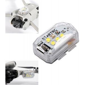 Checarzhn--No1-Lumière Stroboscopique Pour Dji Avata 2 / Mini 4 Pro/Air 3 Drone Lumière De Vol De Nuit Feux Davertissement Clignotants Lampe Led Rechargeable Universelle Pour Drones Rc Voitures-Sanag - Neuf
