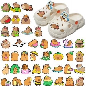 Jum-Charms De Chaussures Capybara 41 Breloques Décoratives Pour Chaussures Capybara Pour Les Enfants,Filles,Fêtes Et Anniversaires Accessoires Charms De Chaussures Capybara - Neuf