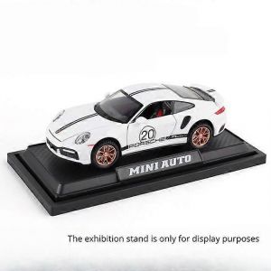 1:32 911 Turbo S Alloy Car Toy Model Metal Body Diecasts Super Sport Car with Pull Back Function Vehicle Toys for Children Gifts-Blanc SANS BO&Icirc;TE - Neuf