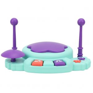 Mini Tambour Multifonctionnel Pour Enfants, Jouet Musical Avec Lumieres Colorees Pour Bebes Et Tout-Petits - Neuf