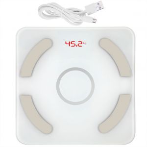 HJLIAN Balance de salle de bain numerique BT avec application pour smartphone (blanche) - Neuf