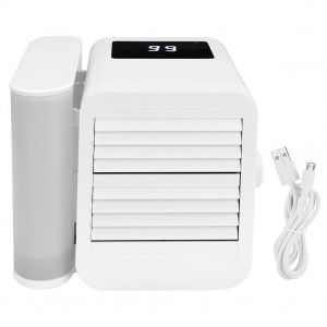 Hjlian Refroidisseur D'air Portable Usb 3 En 1, Refrigeration, Humidification, Purification, Climatiseur, Ventilateur - Neuf