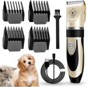 Tondeuse Verser Chien Tondeuse Professionnelle Chien Poil Long Epais Electrique Tondeuse Animaux Sans Fil Rechargeable Kit De Toilettage Chien Rasoir Pour Chiens Chat Animaux De Compagnie - Neuf