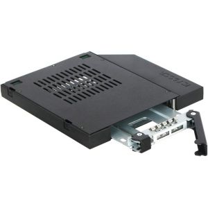 AOUL-Caddy Adaptateur Pour Disque Dur Avec Rack Mobile, Boîtier De Rack Pour Ssd/Hdd 2,5"" Hot-Swap Sata Pour Baie Lecteur Optique Slim Cd/Dvd-Rom 12.7Mm-Tougharmor Mb411Spo-1B - Neuf