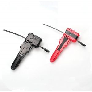 2 X Lanceur avec Grip et toupie,toupies Starter Pack,Lanceur de X Gyros,Compatible avec Les gyroscopes de la s&eacute;rie X,Noir Rouge Set - Neuf