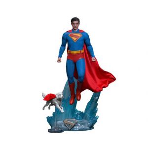 Figurine Hot Toys Mms812 - Dc Comics - Superman - Superman & Krypto - Neuf