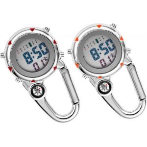 Montre De Poche D'extérieur Montre Numérique Montre Homme Montres De Sport Pour Hommes Montres De Poche Pour Hommes Montre À Clip Portable À Mousqueton Montre D'escalade - Neuf