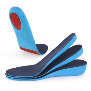 L (40-45 Cm), 2,3 Cm - 2 Paires De Semelles Rehaussantes Pour Chaussures, Coussinets Élastiques Respirants Absorbant Les Chocs, Semelles De Sport Pour Hommes Et Femmes - Neuf