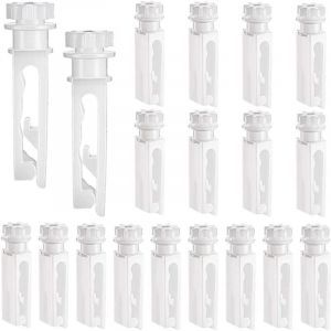 Lot de 20 tiges de rechange blanches pour stores verticaux, pour stores verticaux, accessoires pour rideaux - Neuf