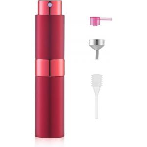 Sansh-8ml Vaporisateur Vide De Sac Rechargeable, Atomiseur Parfum, Recharge Spray Flacon De Parfum, Pulverisateur Voyage (Vin Rouge) - Neuf